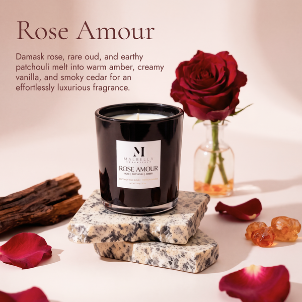 Rose Amour Luxury Scented Candle