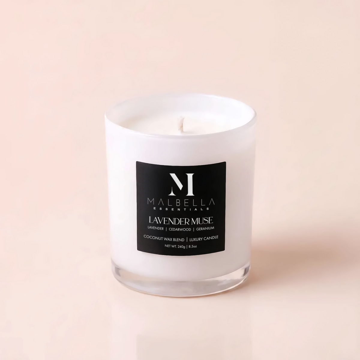 Lavender Muse Luxury Scented Candle | Malbella Essentials
