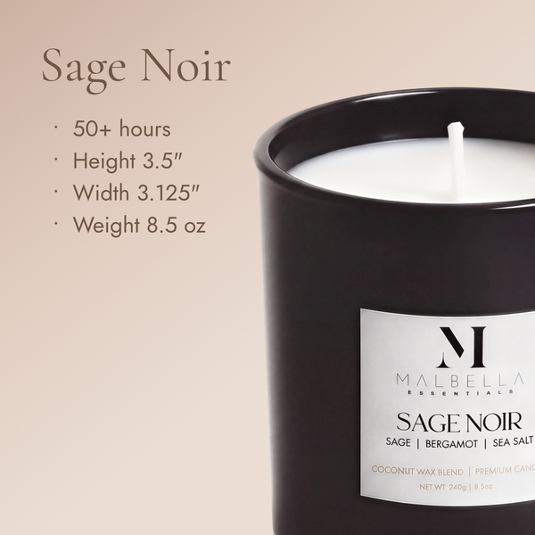 Sage Noir Luxury Scented Candle