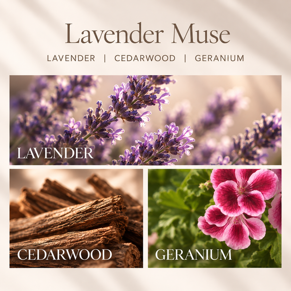 Lavender Muse Luxury Scented Candle | Malbella Essentials